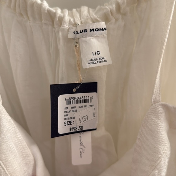 NWT Club Monaco Linen Dress - Picture 2 of 4